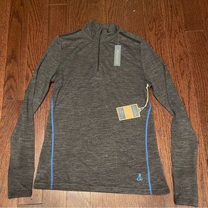 Pendleton Men's Mock Neck 1/4 Zip Shirt Merino Wool Size Small Heather Gray NEW